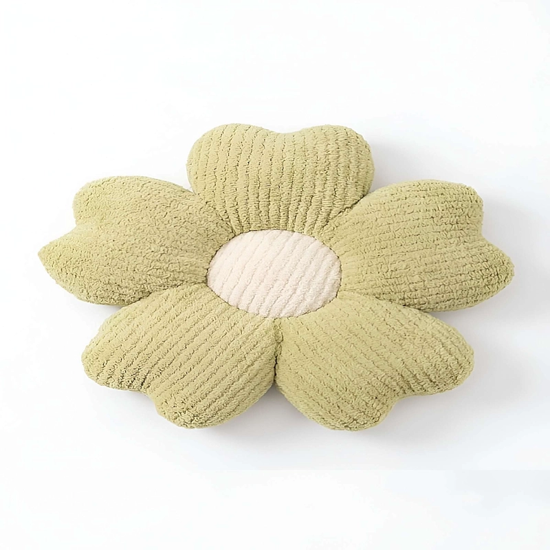 PACK DE 2 COJINES EN FORMA DE FLOR VERDE - 2