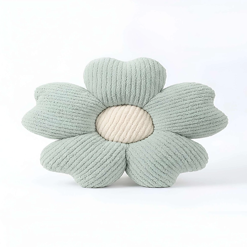 PACK DE 6 COJINES EN FORMA DE FLOR CELESTE - 2
