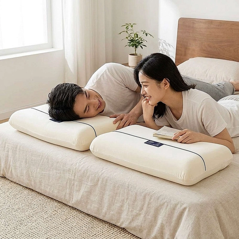 JUEGO DE 2 ALMOHADAS 40X70 CM BLANCO - 4