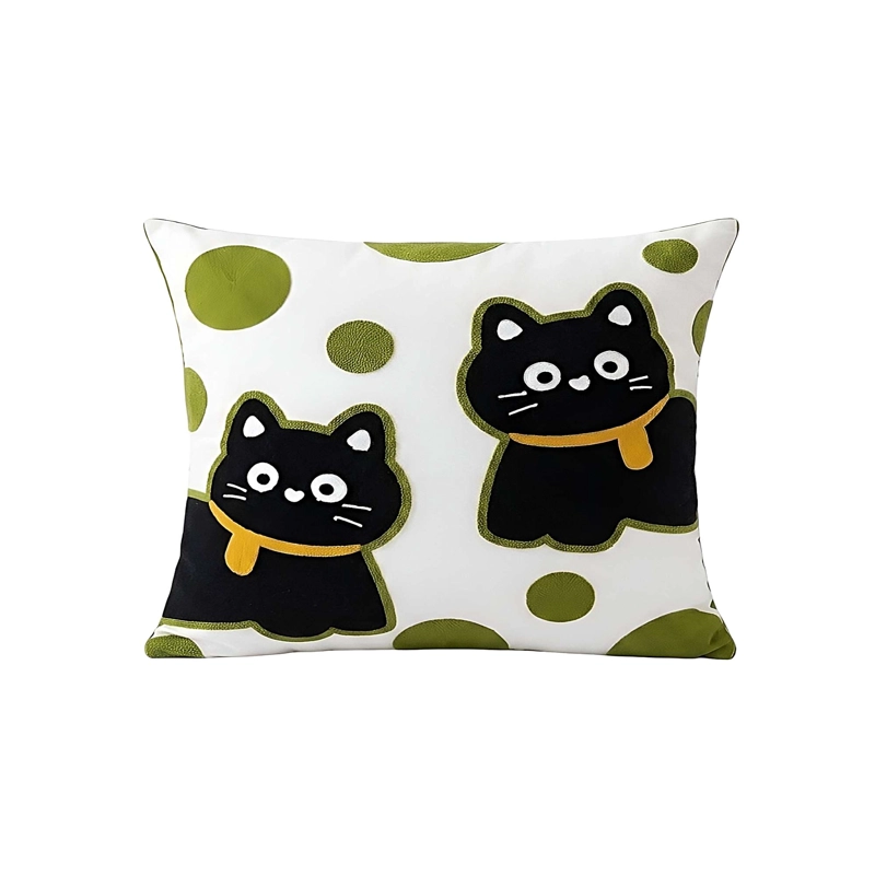 PACK DE 2 FUNDAS DE COJIN BORDADA SIN BORLAS 45X45 CM F18 - 2