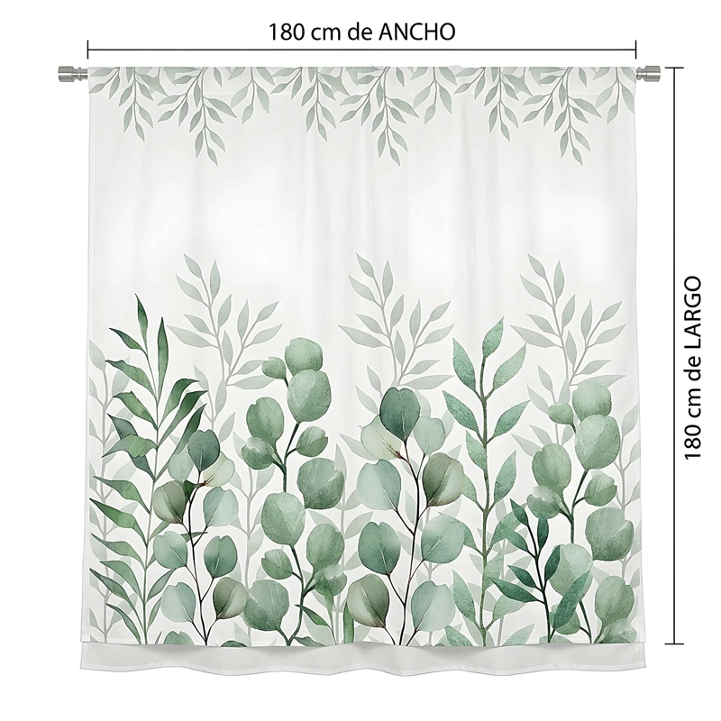 CORTINA DE BAÑO CON FORRO 180X180 CM CB01 - 2