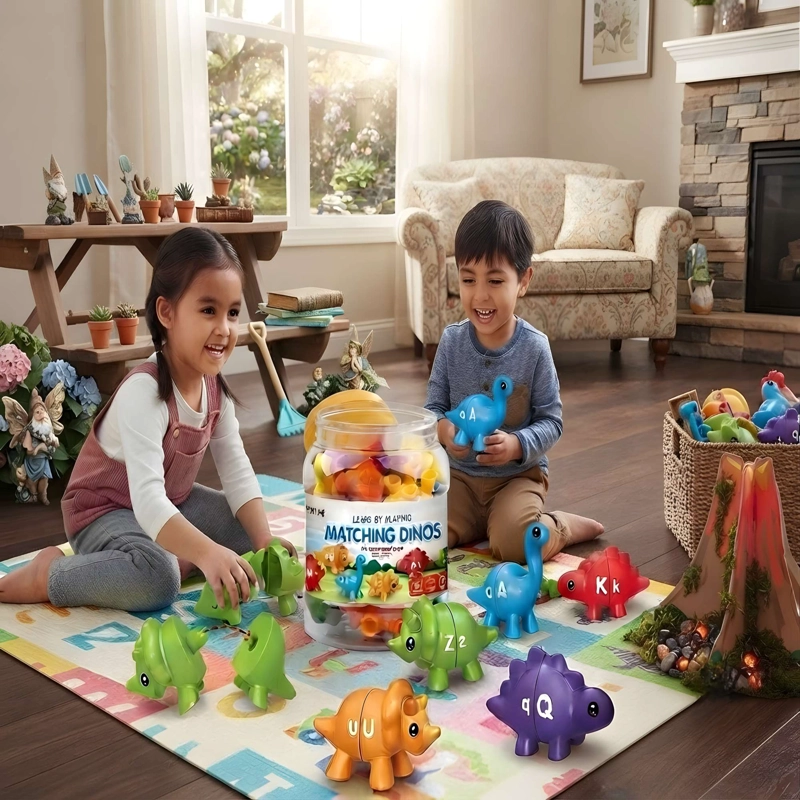 JUEGO DE DINOSAURIOS DIDACTICOS COLORES VARIADOS - 1