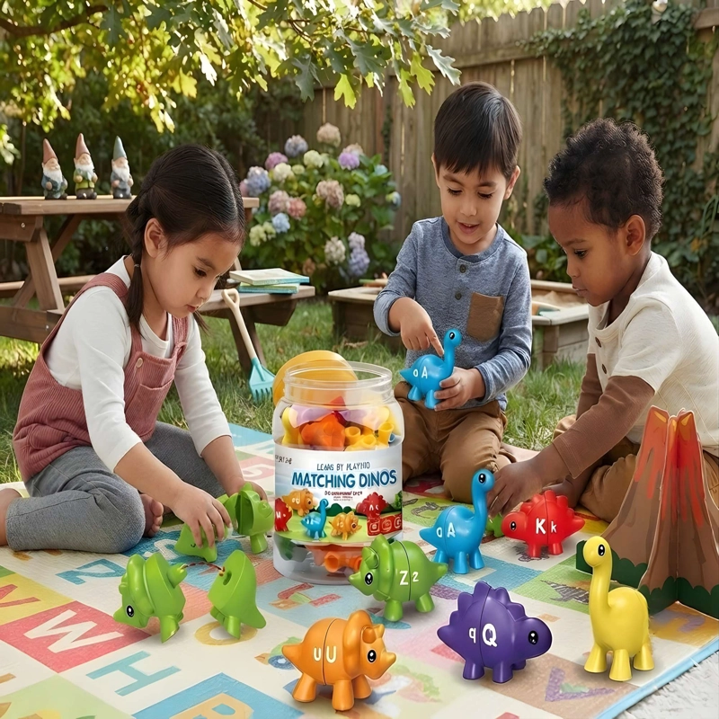 JUEGO DE DINOSAURIOS DIDACTICOS COLORES VARIADOS - 2