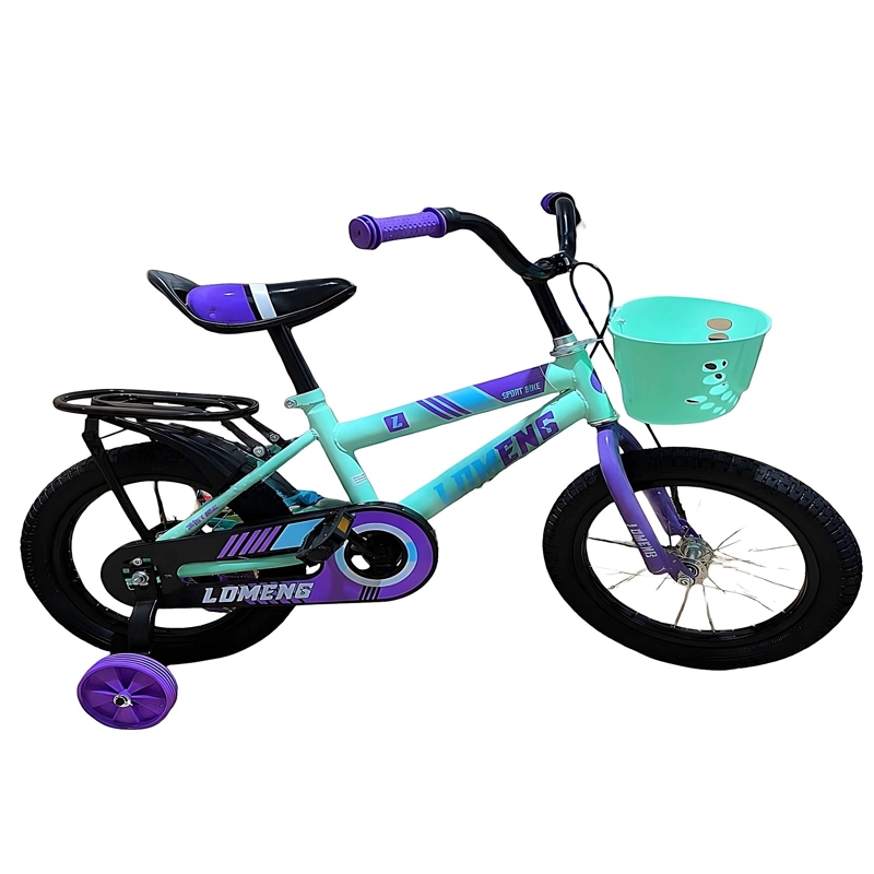 BICICLETA DE NIÑOS ARO 14 CON RUEDITAS COLOR VERDE AGUA - 2