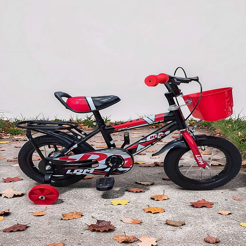 BICICLETA DE NIÑOS ARO 14 CON RUEDITAS COLOR ROJO2 - 3