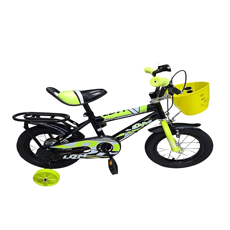 BICICLETA DE NIÑOS ARO 14 CON RUEDITAS COLOR AMARILLO - 2
