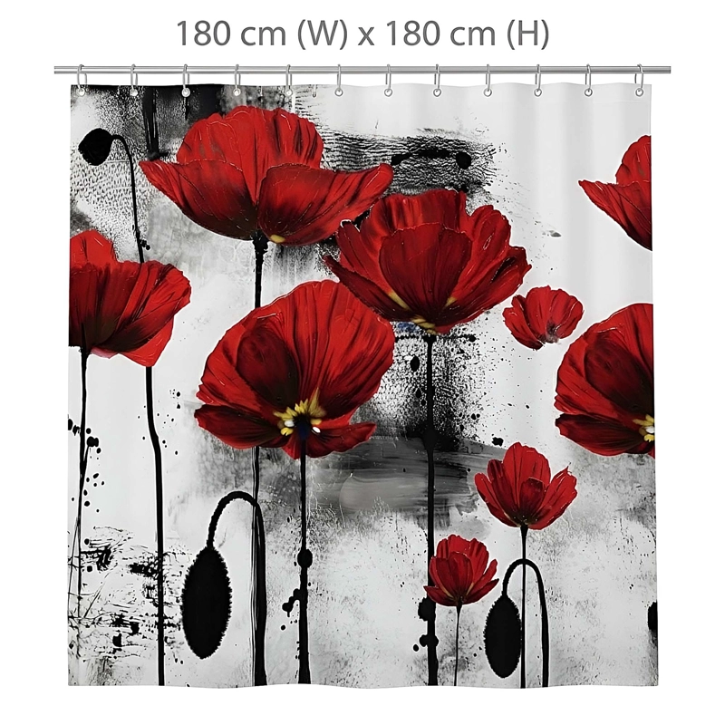 CORTINA DE BAÑO CON FORRO 180X180 CM CB31 - 2