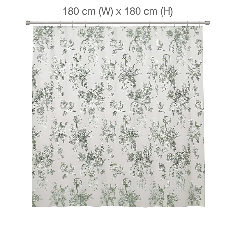 CORTINA DE BAÑO CON FORRO 180X180 CM CB29 - 3