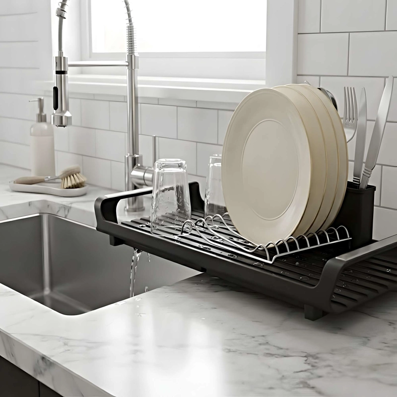 ESCURRIDOR DE PLATOS PLEGABLE Y ELEGANTE C02 - 3