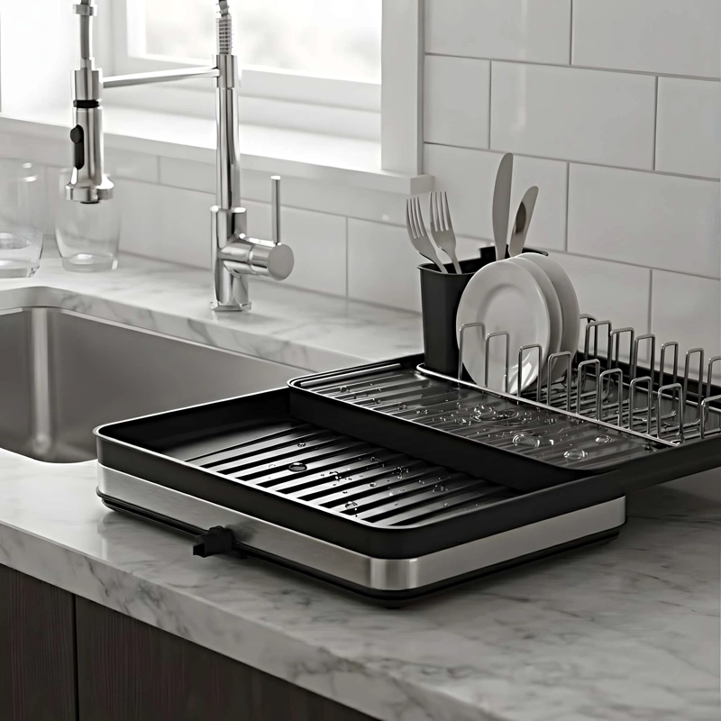 ESCURRIDOR DE PLATOS PLEGABLE Y ELEGANTE C01 - 4