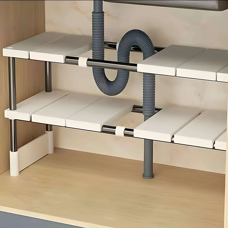 ORGANIZADOR AJUSTABLE DE 2 NIVELES BLANCO - 4