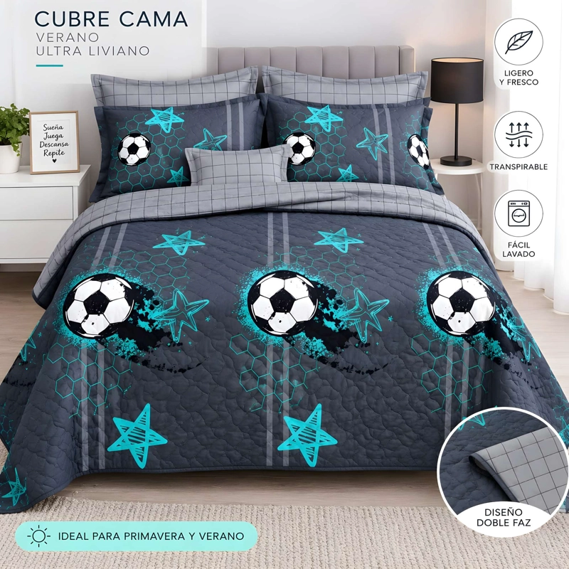 CUBRECAMA DE VERANO CON DISEÑO 1,5P B20 - 3