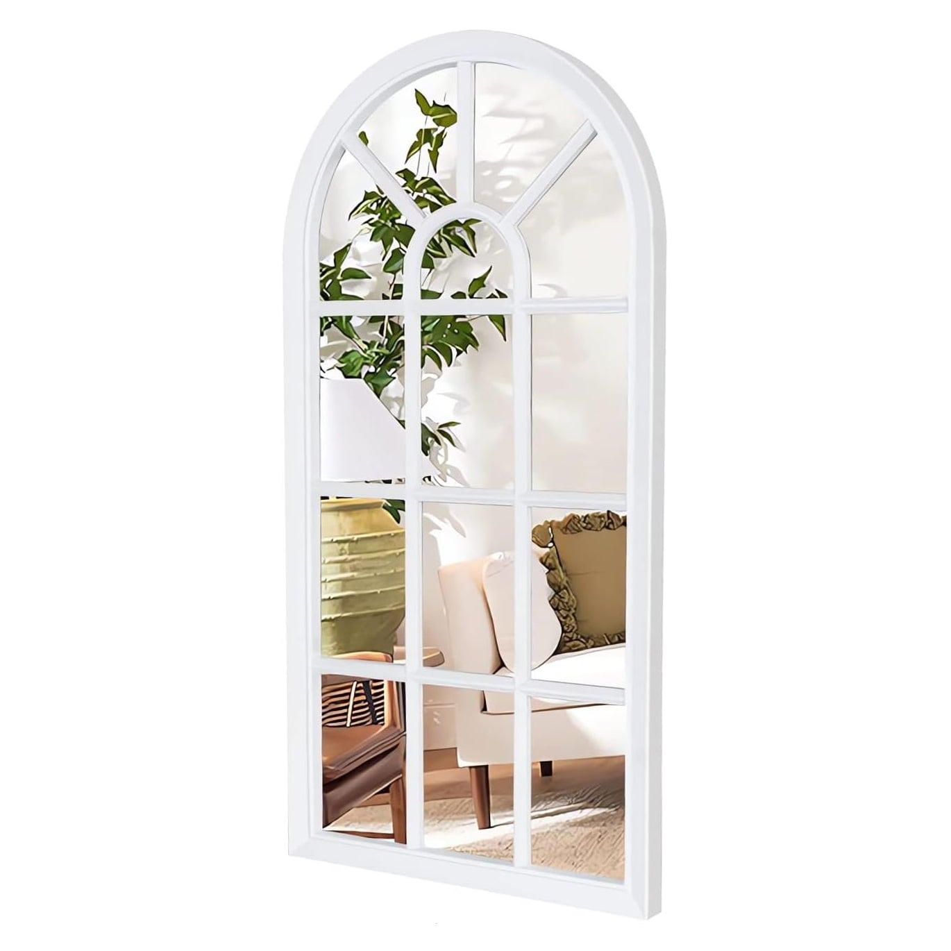 ESPEJO TALLER SIN FRONTERAS CATEDRAL VENTANA PARED VIDRIO BLANCO - 1