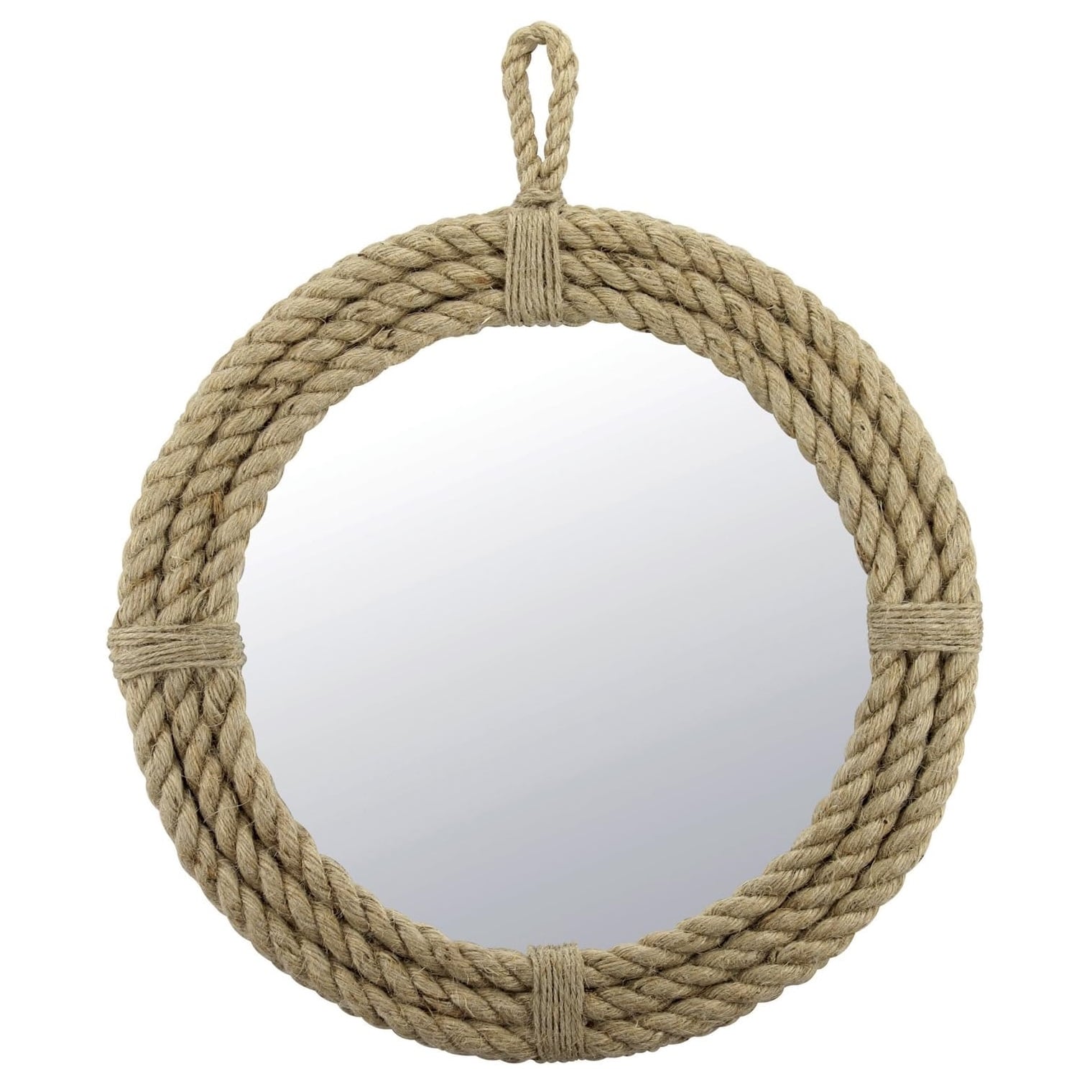 ESPEJO TALLER SIN FRONTERAS NÁUTICO NUDO 50CM YUTE - 1