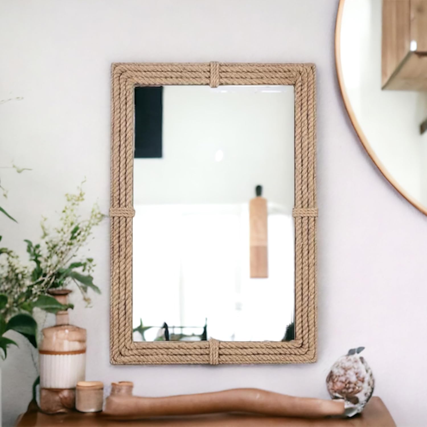 ESPEJO TALLER SIN FRONTERAS RECTO NATURAL 90CM YUTE - 3