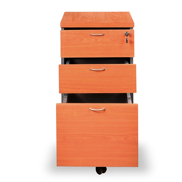 CAJONERA HOMEWORKING MÓVIL LAMINADO COMPACTO 3 CAJONES Y CERRADURA CON LLAVE - 2