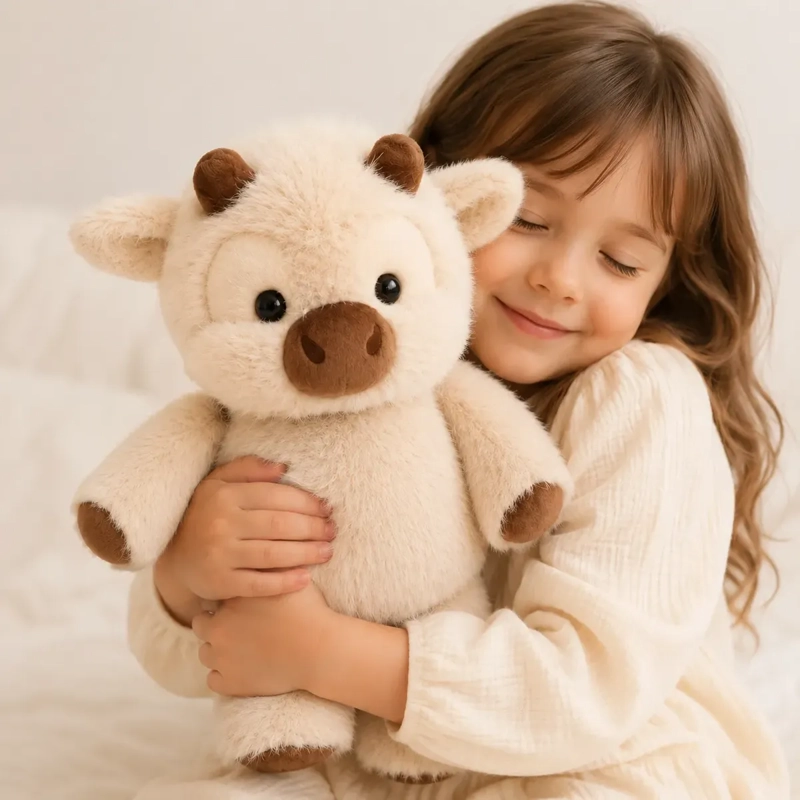 PELUCHE VACA QUE CORRE MUÑECO VAQUITA SUAVE 40 CM - 2