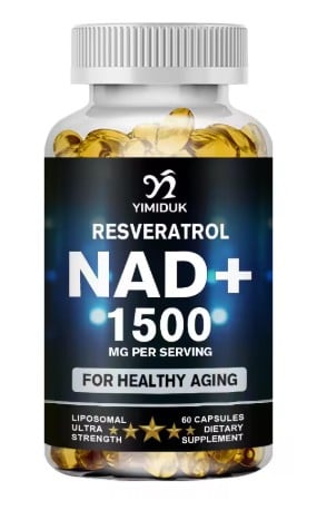 NAD+ 1200 MG - RESVERATROL 300 MG - 60 CAPSULAS. - 1