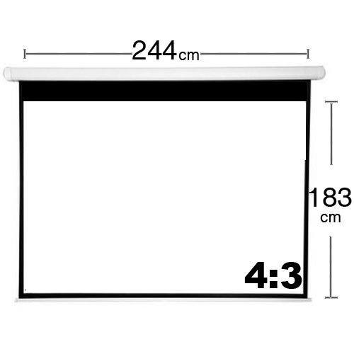 TELON MURAL 244X183CM, MECANISMO RETRACTIL, 120 PULGADAS - 2