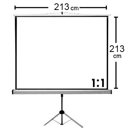 TELÓN EVOTECH TTR-213X213 TRIPODE 213X213 , MECANISMO RETRACTIL - 2