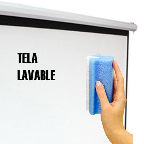 TELÓN EVOTECH TM-203X152 MANUAL 203X152 CM , MECANISMO RETRACTIL - 4