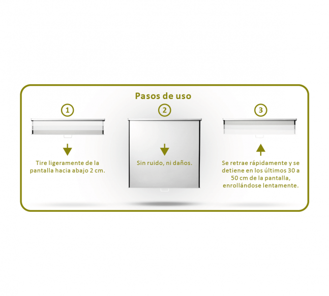TELÓN EVOTECH TM-203X152 MANUAL 203X152 CM , MECANISMO RETRACTIL - 8