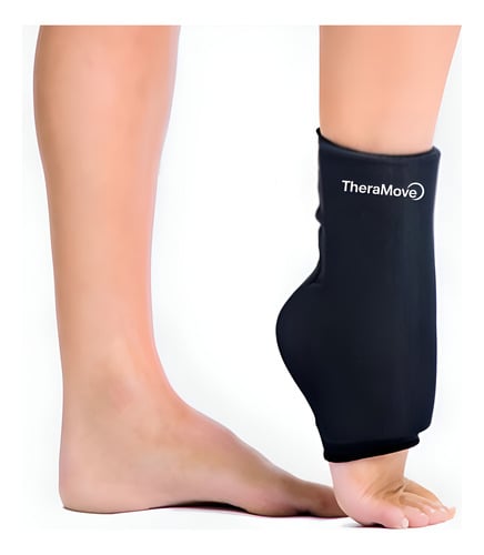 TOBILLERA DE COMPRESION GEL FRIO/CALOR PARA ESGUINCES DOLOR NEGRO - 1