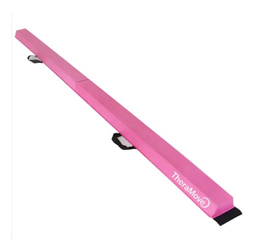 VIGA DE EQUILIBRIO PLEGABLE PORTATIL 2.44M GIMNASIA ROSADA ROSA CHICLE - 1