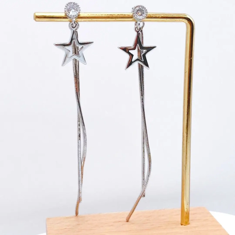Aros Colgantes Estrellas Fugaces Plata 925, Nordvik London - 2