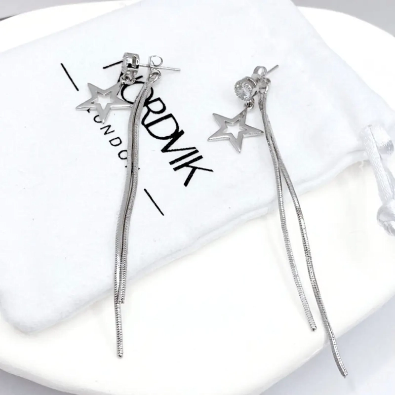 Aros Colgantes Estrellas Fugaces Plata 925, Nordvik London - 4