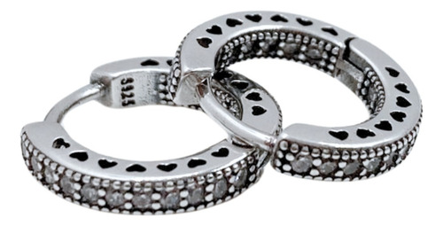 AROS ARGOLLA, CINTILLO CIRCONITAS 1,5 CM, PLATA 925, REGALO PLATEADO - 1