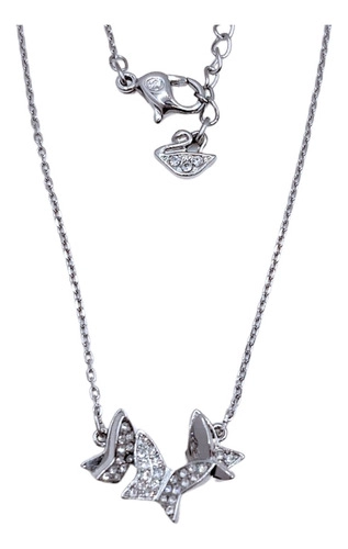 Collar Mariposa Baño De Rodio con Circonita Pavé Crital Austriaco - Nordvik London - 1