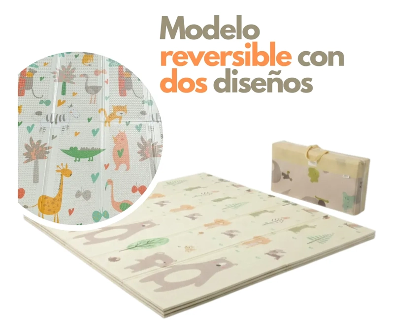 Alfombra de Juego y Seguridad Plegabñe  180*200 con Bolso - 2