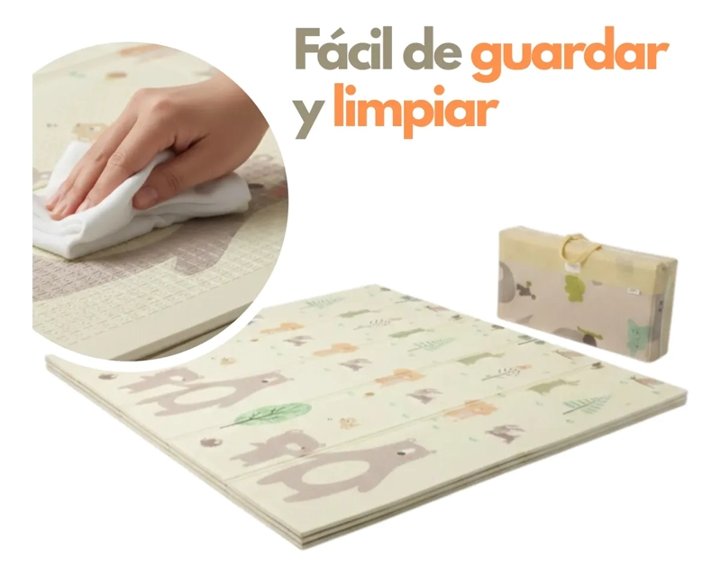 Alfombra de Juego y Seguridad Plegabñe  180*200 con Bolso - 3