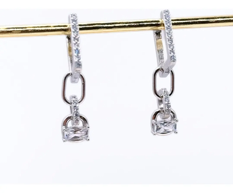 Aros Eslabones Plata 925 Circonita Pave - Nordvik London - 2