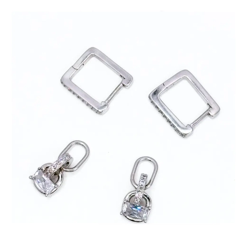 Aros Eslabones Plata 925 Circonita Pave - Nordvik London - 3