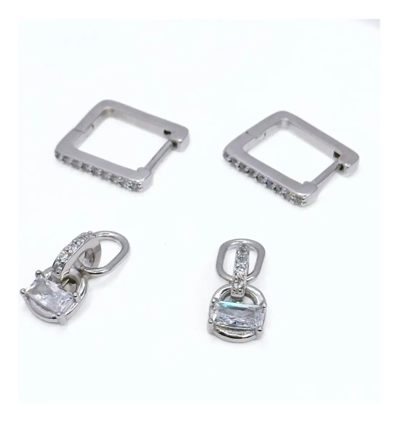Aros Eslabones Plata 925 Circonita Pave - Nordvik London - 4