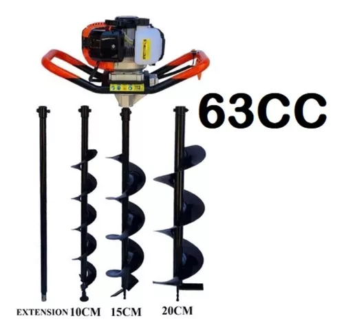 AHOYADOR BARRENO ALTERNATIVE 63 CC + 3 BROCAS + EXTESION - PROFESIONAL JAPON - 1
