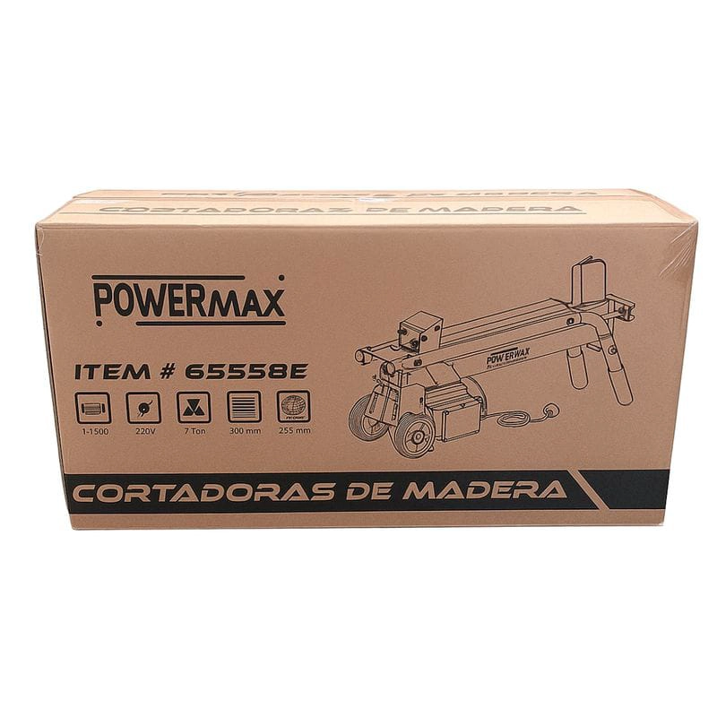 ASTILLADORA PARTIDORA PARTIDOR TROZADOR DE LEÑA ELECTRICO 8 TONELADAS + BASE DE REGALO - 2