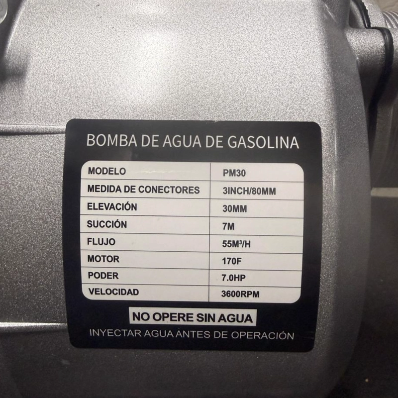 MOTOBOMBA DE AGUA 3 PULGADAS - LICENCIA JAPONESA - 5