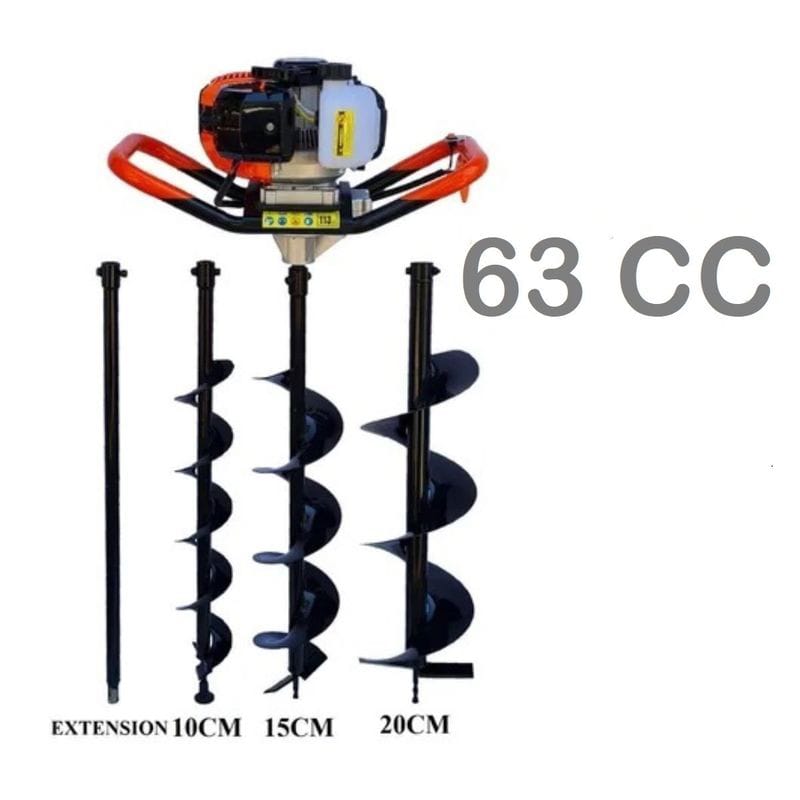 AHOYADOR BARRENO 63CC + 3 BROCAS + EXTESION - TECNOLOGIA AMERICANA - 5