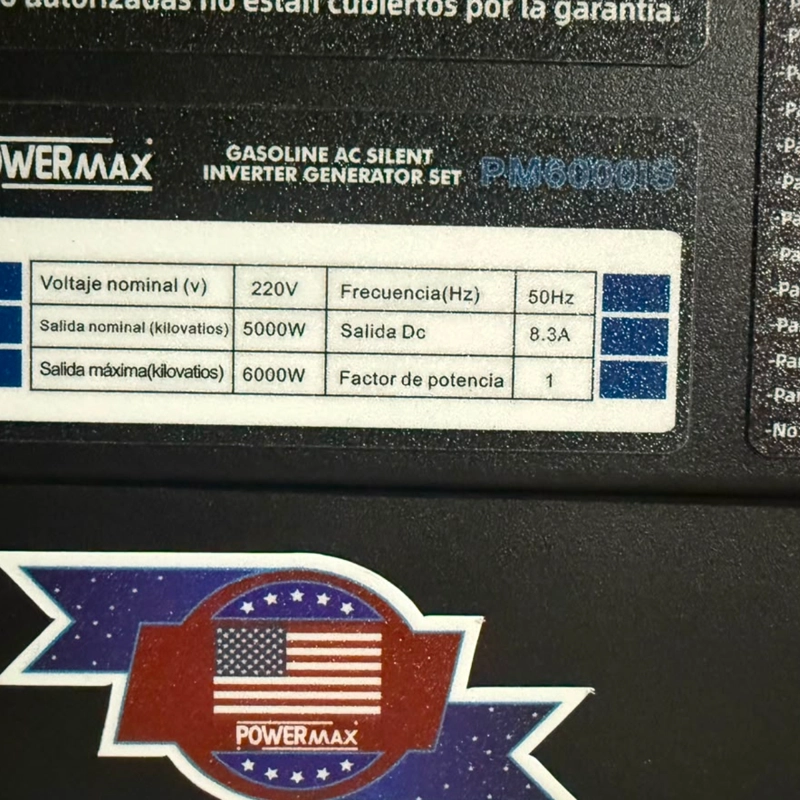 GENERADOR INVERTER SILENCIOSO 6000W - PARTIDA ELECTRICA Y CONTROL REMOTO - 5