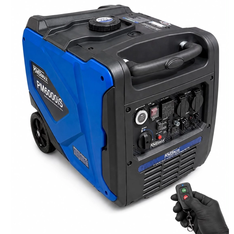 GENERADOR BENCINERO INVERTER INSONORO 6000 WATTS PARTIDA ELECTRICA - 1