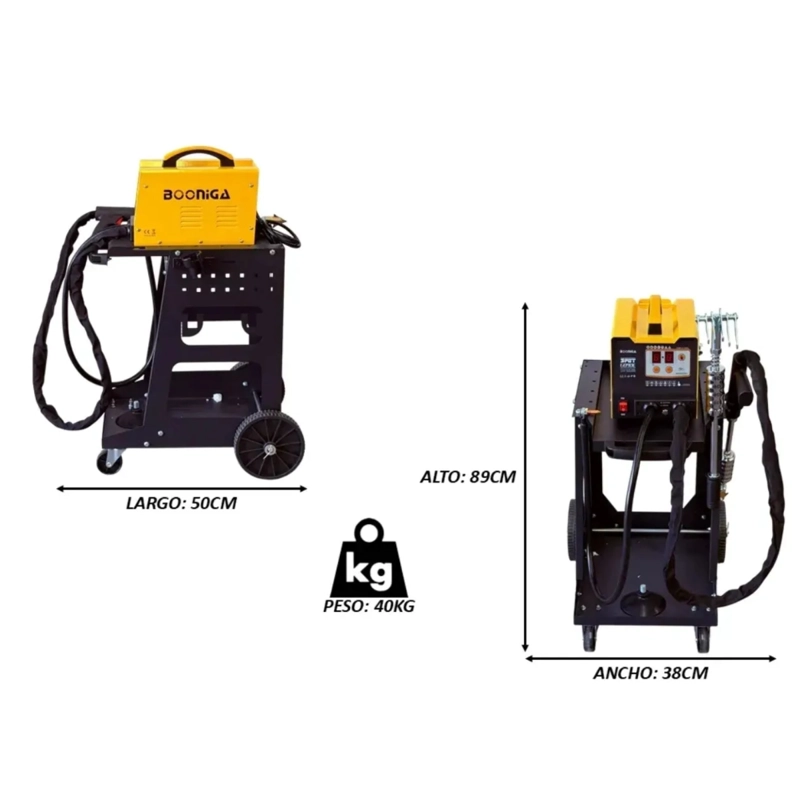 DESABOLLADOR SPOTTER DIGITAL + CARRO RUEDAS -  INCLUYE ACCESORIOS PROFESIONAL - 3