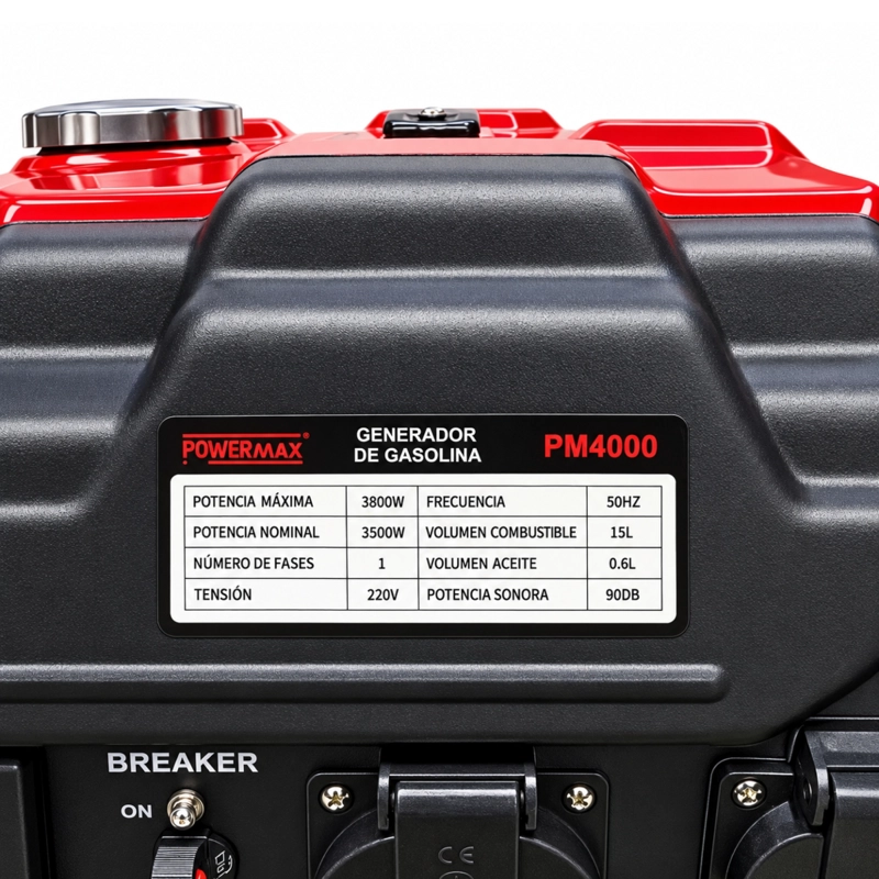 GENERADOR 3800W PARTIDA MANUAL - PROFESIONAL JAPON - 4