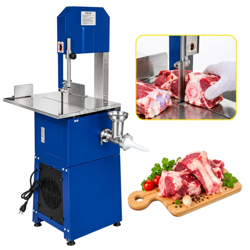 SIERRA CARNICERA DE CARNE Y HUESO 750W CON MOLINO 3 EN 1 - 2