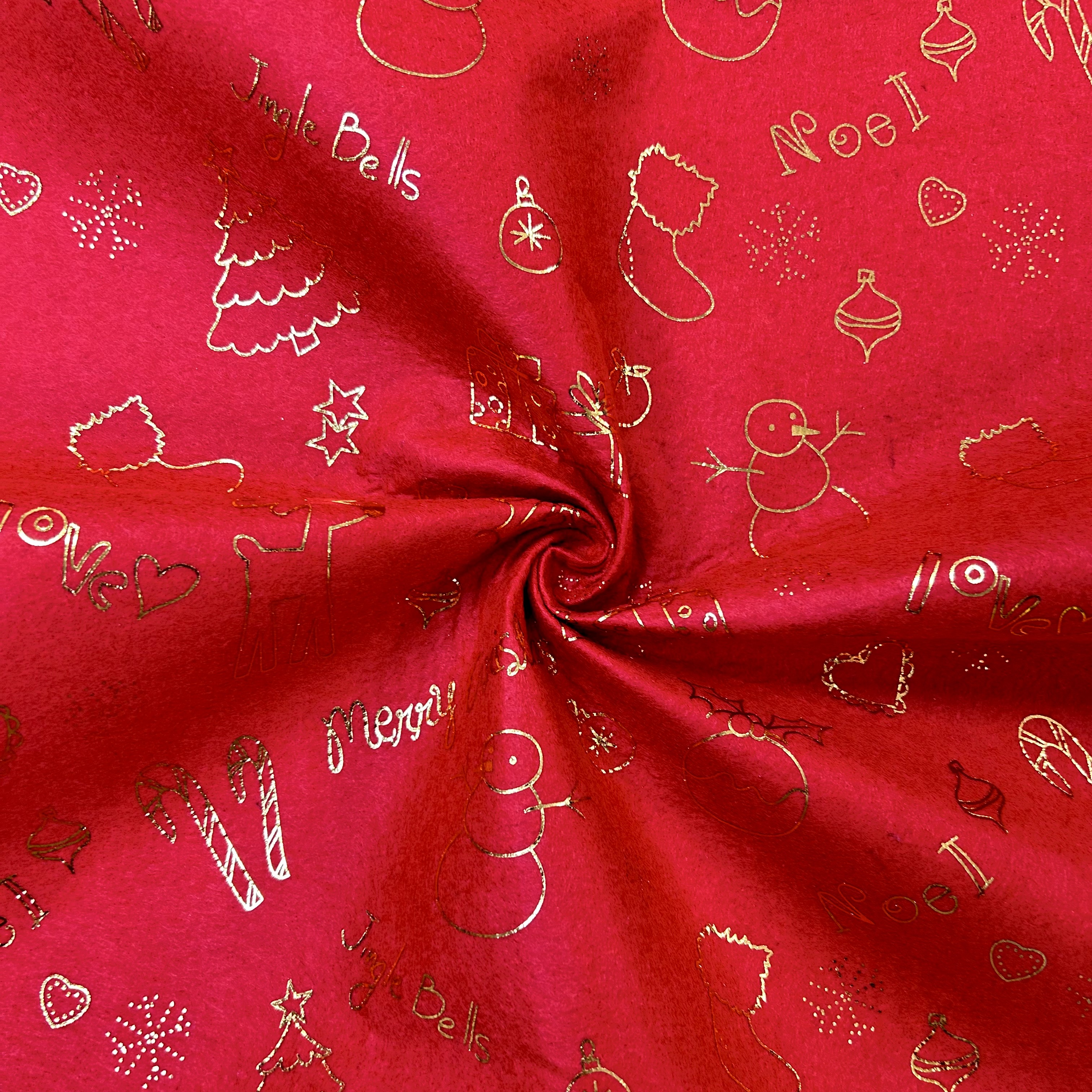 TELA PAÑO LENCY NAVIDEÑO POR METRO - 2