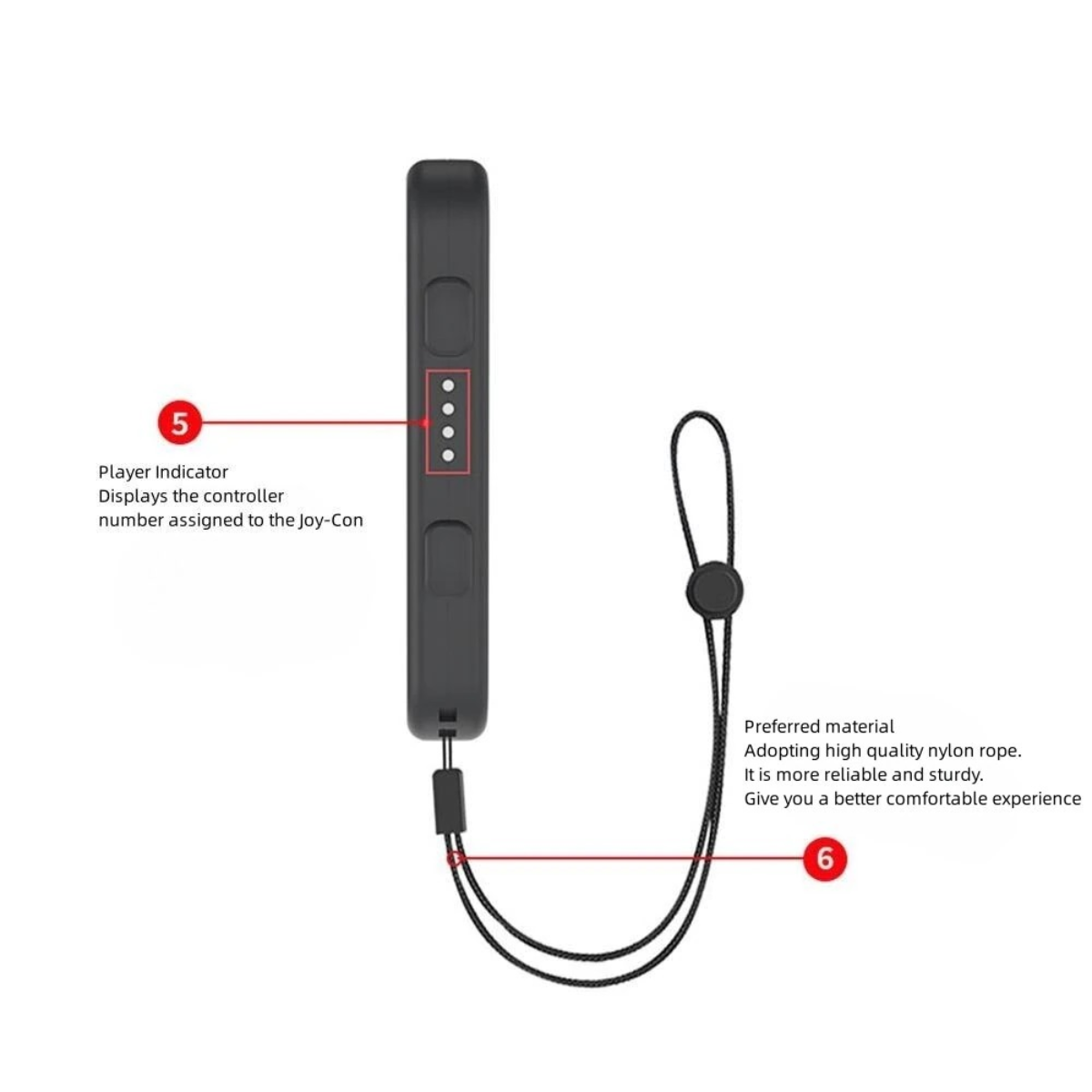 CORREAS JOY CON ALTERNATIVAS PARA MANDO NINTENDO SWITCH NEGRAS - 2