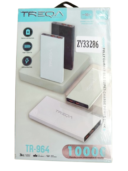 POWER BANK TREQA TR964 10000 MAH NEGRO - 4