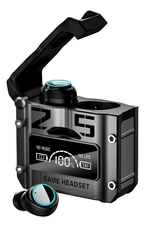 AUDIFONOS INALAMBRICOS GAMER M25 CON BLUETOOTH 5.3, BAJA LATENCIA, PANTALLA LED, CANCELACION DE RUID - 1